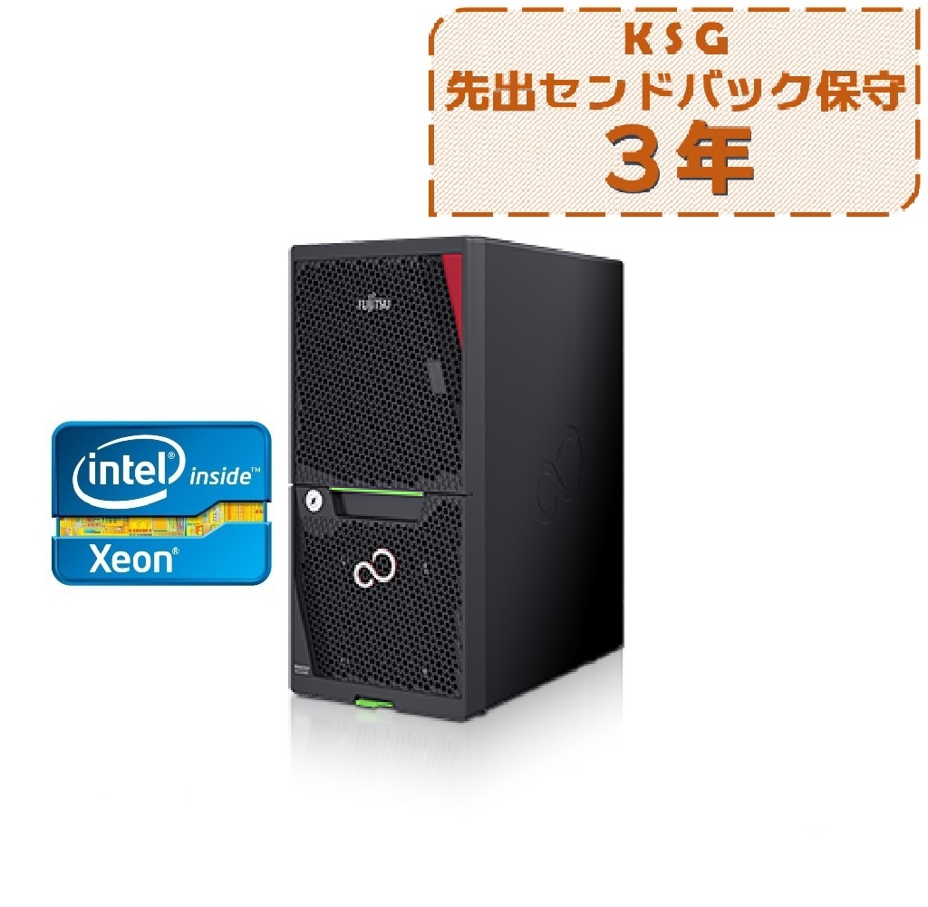 Fujitsu PRIMERGY TX1310 M5 Xeon E-2324G 20TBx4 大容量ファイルサーバ【ottoテイストモデル】
